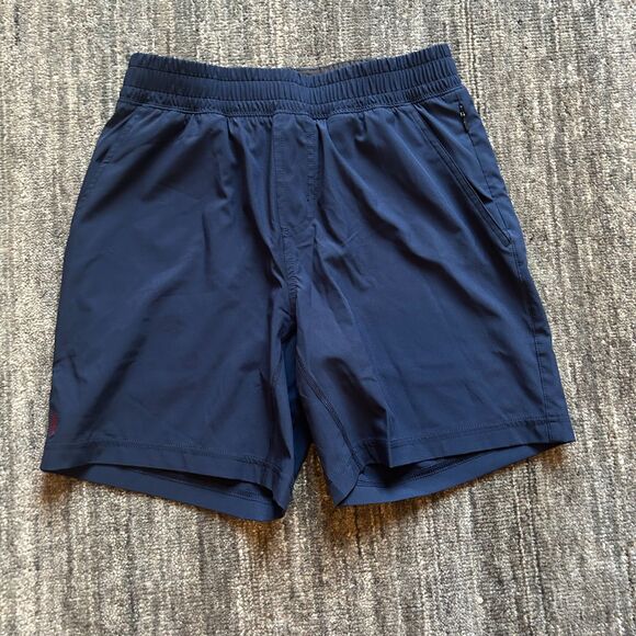 Navy Rhone Men's Athletic Shorts, size small - Picture 1 of 5